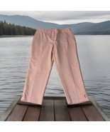 Rafaella Curvy Sz 10 Pink Capri Pants Zipper Pockets Soft Comfort  Flat ... - $357.24 MXN