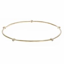 Eternity Bangle Stackable Women Bracelet Slip-on 0.15Ct Diamond 14k Yell... - $28,553.73 MXN
