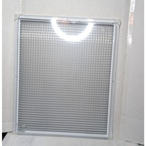 White Aluminum Cube Core Eggcrate Return Air Grille 24in x 20in Open Box - $12.83