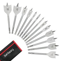 13 Piece Spade Drill Bit Set, Wood Drill Bit Set, Paddle Flat Bit Sets F... - $26.99