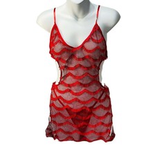 DREAM GIRL Babydoll and Panty Set Sizes M Red - £21.17 GBP