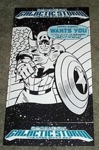 1991 Romita Captain America 11x6 Marvel Comic promo display card sign 1:... - $21.11
