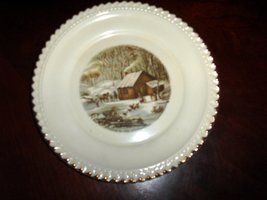 A Home In The Wilderness Plate by Currier &amp; Ives - £11.25 GBP