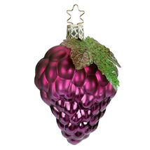 Inge Glas Harvest Grapes German Glass Christmas Tree Ornament FREE BOX - $30.68