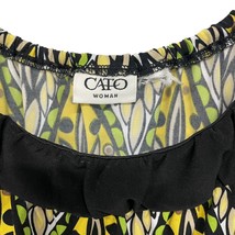 CATO Tunic Blouse Green Yellow Womens Size 22/24 - £13.14 GBP