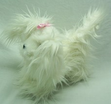 Battat Furry White Lhasa Apso Puppy Dog 9" Plush Stuffed Animal Toy - $19.80