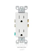 Decora 15 Amp 125 V Tamper Resistant Duplex Outlet/Receptacle, White (7-... - $18.99