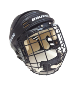 Bauer HH1000L Adult XS 51"-55"cm Black Hockey Helmet with Bauer ITech Cage - $39.19