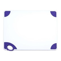 Winco CBN-1520PP, 15x20x1/2&quot; Rectangular Cutting Board with Purple Rubbe... - $87.99