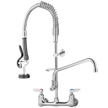 VEVOR Commercial Pre-rinse Faucet Wall Mount Kitchen Sink Faucet 36&quot; w/ ... - $158.64