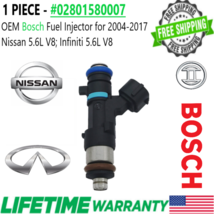 NEW OEM Bosch x1 Fuel Injector for 2004-2017 Nissan Infiniti 5.6L V8 #0280158007 - £59.99 GBP
