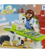 Playmobil Vet Visit w Carry Case #5653 Figure &amp; Pet Doctor Accessories 3... - $16.97