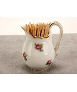 Limoges AFCO Porcelain Pitcher Toothpick Holder, Pink Roses Pattern, #TP... - £19.54 GBP