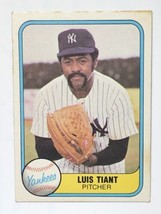 Luis Tiant 1981 Fleer #82 New York Yankees MLB Baseball Card - $0.99
