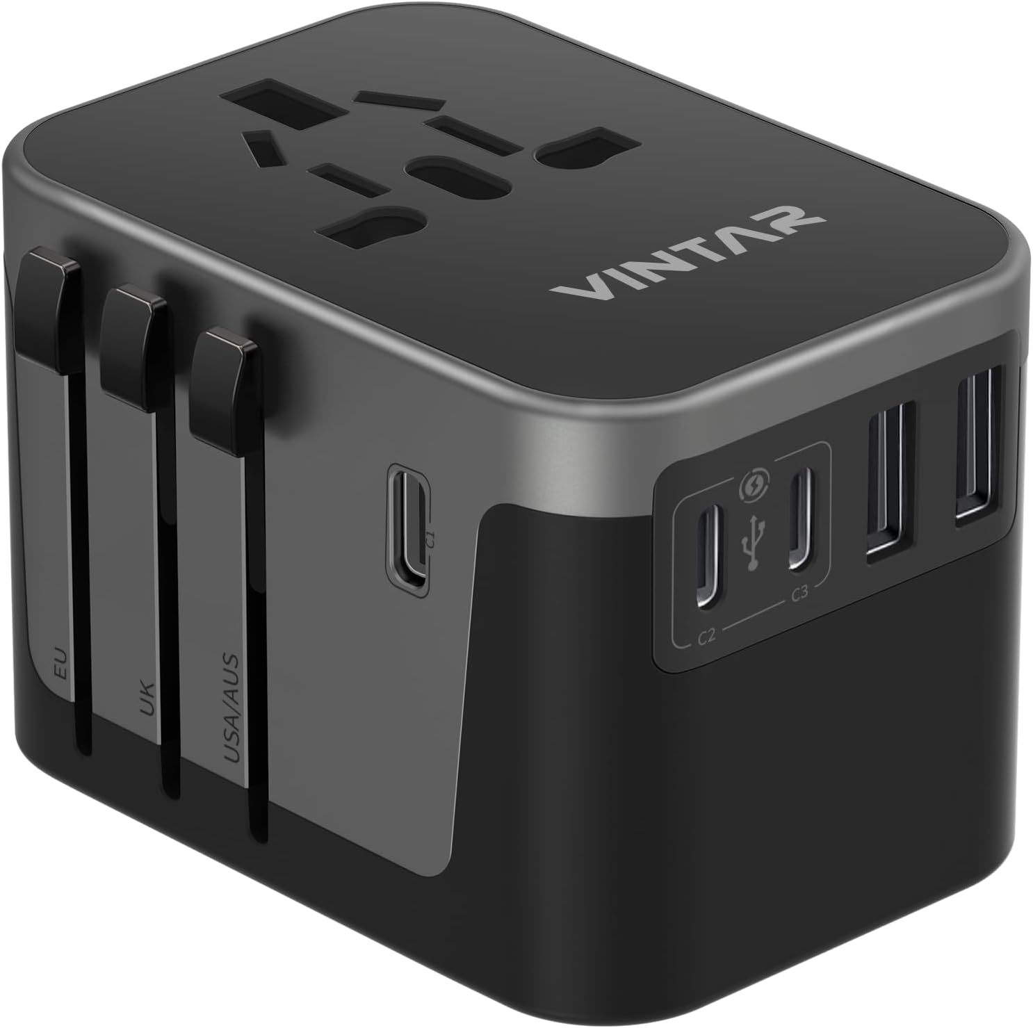 Universal Travel Adapter, VINTAR International Power Adapter with 6A 3 U... - $37.46