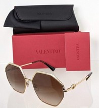 Brand New Authentic Valentino Sunglasses VA 2044 3002/13 59mm Gold Frame - £182.99 GBP