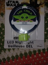 Disney Star Wars Mandalorian LED Night Light Baby Yoda 120V Green and White - £2.59 GBP