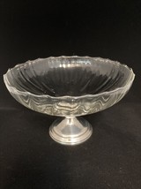 TOWLE CRYSTAL BOWL #813, STERLING BASE 925, PEDESTAL 7.5&quot; X 4.75&quot; - $637.62 MXN