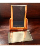 Antique Bakelite Mirror Picture Frame Stand Free Standing Art Deco RARE HTF - $395.63