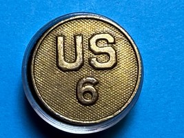 CIRCA 1910-1937, U.S. 6th REGIMENT, COLLAR DISK, TYPE I, ENLISTED, U.S. ... - €12,96 EUR