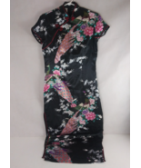 Laogudai Cheong-sam Traditional Style Dress With Beautiful Peacock Desig... - $19.79