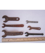 (Lot of 6) Vintage ANTIQUE WRENCHES Open-End / Box-End 5/16&quot; to 1 1/4&quot; [... - $14.35