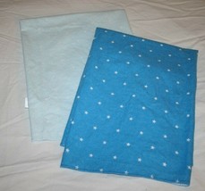 Carters Baby Receiving Blankets Light Blue Flannel Stars Aqua Turquoise ... - $215.97 MXN