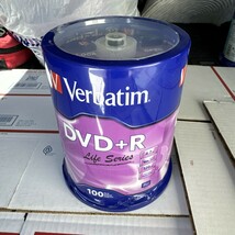 100 VERBATIM 16X DVD+R Life Series Logo 4.7GB Media Disc Spindle SEALED New - $14.84