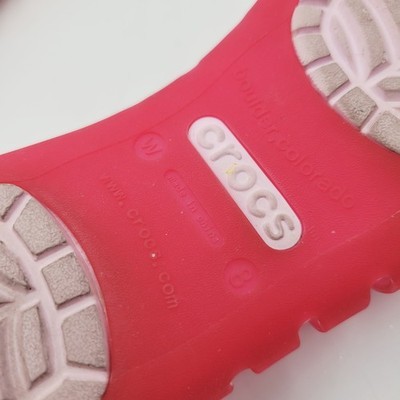Crocs Adrina II Closed Toe Slip On Jelly Flats Women’s Size 8 Ballet Shoes Pink Item image 11