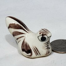 Vintage Tonala Mexican Folk Art Small Bird Pottery Signed Mexico 2&quot; x 1.5&quot; EUC - £10.23 GBP