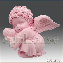 Valentine Angel Boy - Detail of high relief sculpture - Silicone Soap/Clay Mold - £23.74 GBP