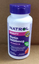 Natrol Biotin 5000 mcg 250 Tablets, Fast Dissolve, Strawberry Flavor Nail Hair - $16.97