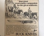 1970s Buck Knives Vintage Print Ad Advertisement pa19 - $7.91