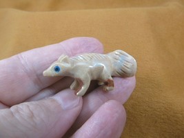 (y-ANT-18) Little Tan Red Anteater Carving Soapstone Gem Peru Figurine Stone - £6.74 GBP