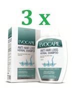3 LOT Evocapil Anti Hair Loss Herbal Shampoo Proven - Most Effective 3 x... - $1,301.92 MXN