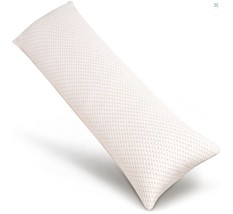 ELEMUSE Full Body Memory Foam Pillow (20&quot; x 54&quot;) &amp; Zippered Cooling Cover - £31.14 GBP