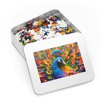 Jigsaw Puzzle in Tin, Peacock, awd-472, Personalised/Non-Personalised (30, 110,  - £28.22 GBP+