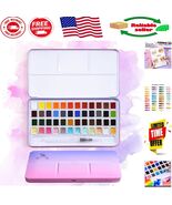 MeiLiang 48-Color Watercolor Paint Set with Brush - Vibrant &amp; Non-Toxic ... - $1,105.91 MXN