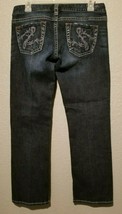 Silver Jeans &#39;Santorini&#39; Capris Womens Sz 28 Dark Wash Pocket Embroidery Denim - £11.07 GBP