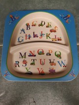 Children&#39;s Alphabet Square Plate Melamine 8.5&quot; Unbranded - $5.95