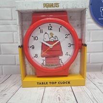 Peanuts Snoopy Tabletop Clock, 2025 Woodstock Charlie Brown Accutime - $18.04