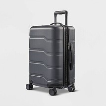 Hardside Carry On Suitcase Gray - Open Story - $92.99