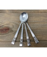 Set Of 4 Round Soup Spoons Coronation Community Plate Oneida Silverplate... - €34,45 EUR