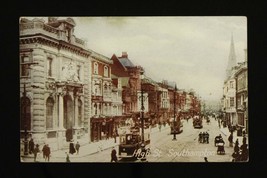 Vintage Paper Postcard Great Britain High Street Scene Southampton Nixeys Bus - £6.08 GBP