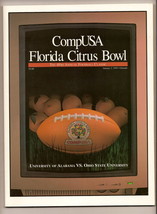 1995 Citrus Bowl Program Alabama Ohio State - £65.27 GBP