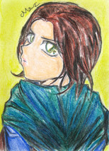 Star Wars Jyn Erso Japanese Anime Art Original Sketch Card Drawing ACEO PSC Maia - £7.85 GBP