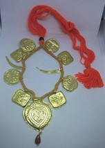 Punjabi Folk Cultural Bhangra Gidha Kaintha Taweets in Orange thread necklace T1 - $39.44