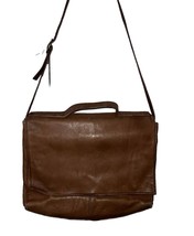 Hobo International Brown Leather Flap Messenger Bag - $49.49
