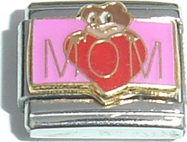 Mom With Heart Italian Charm - £7.09 GBP