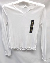 Girls' Medium 7/8 White Notch Long Sleeve T-Shirt - Art Class image 2